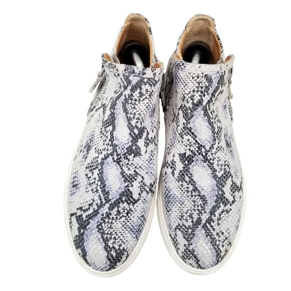 Kenneth Cole Shoes Womens Size 6.5 Gray Reptile Leather Lowe Gentle Souls Sneake - Picture 5 of 11